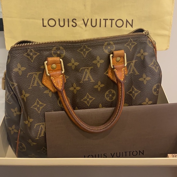 ❌SOLD❌ AUTHENTIC Louis Vuitton LV Monogram Canvas Speedy 25 Handbag Bag Vintage - Picture 16 of 16